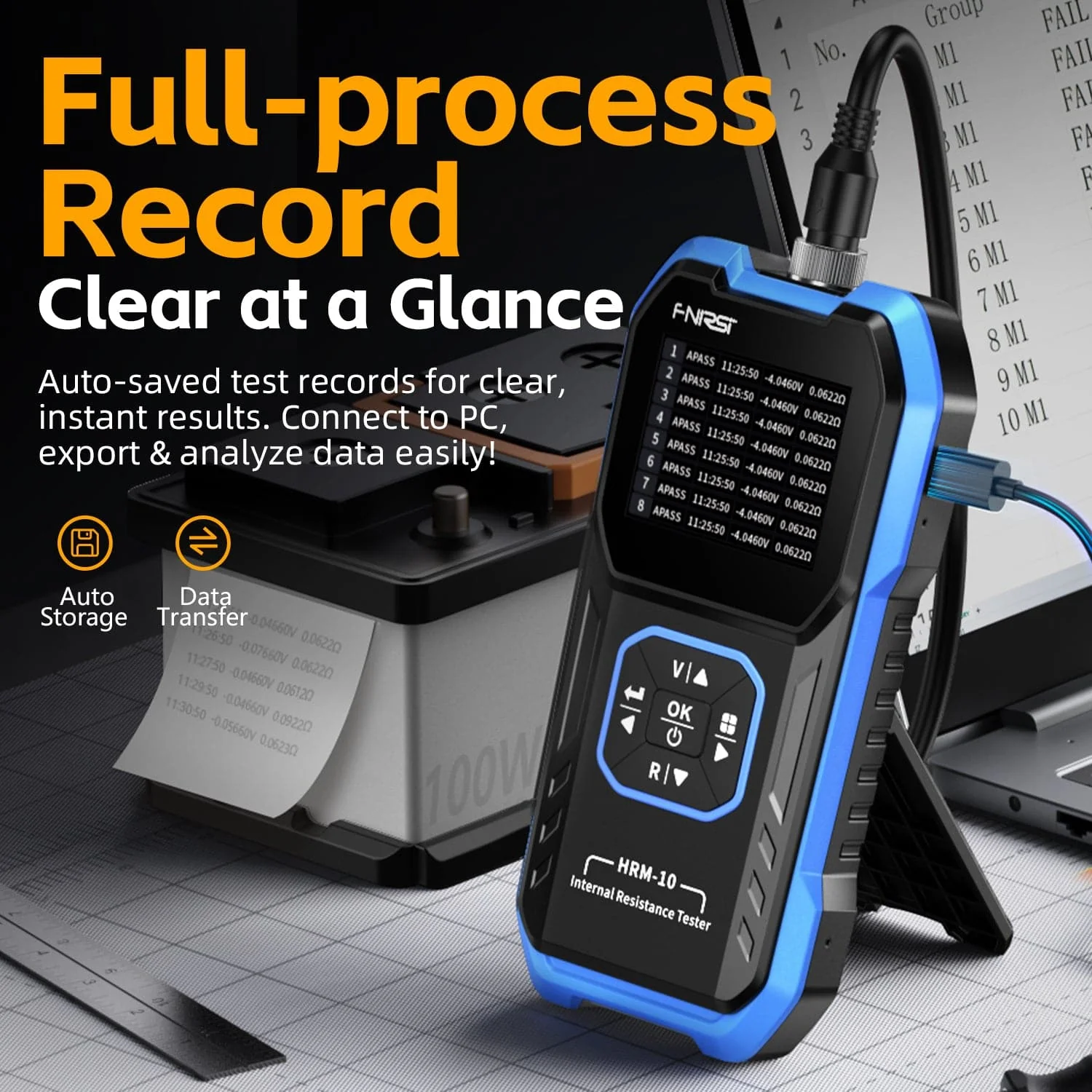 FNIRSI® HRM-10 Battery Voltage Internal Resistance Tester - Image 5